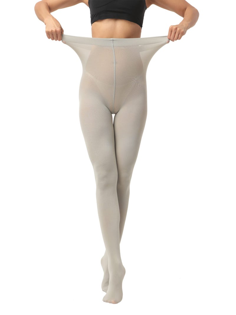 EVERSWE Women's 80 Den Soft Opaque Tights, Women's Tights (S/M, Grey) - Image 2